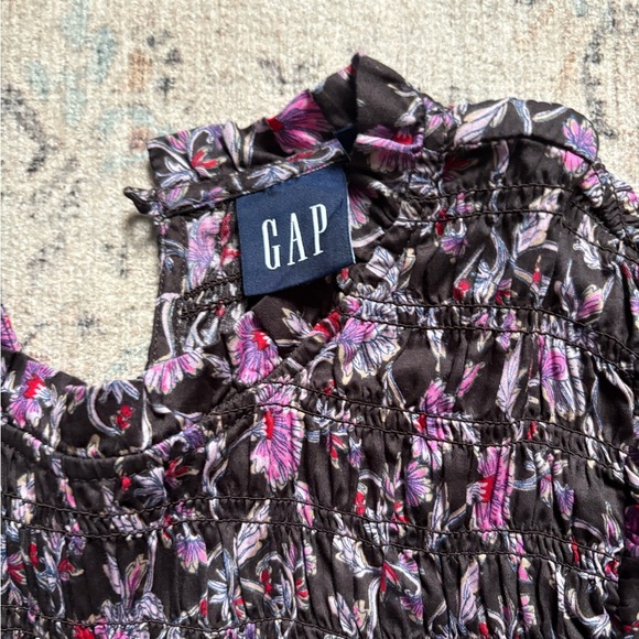 GAP Pink and Black A-line Dress with Ruffled Tiers - Picture 3 of 3